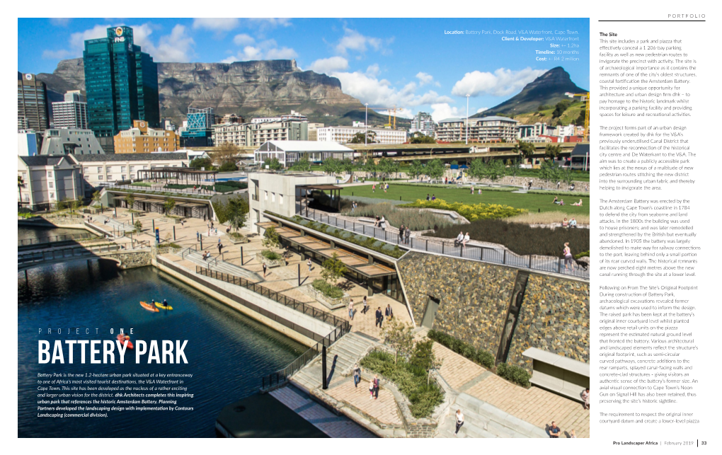 Battery Park, Dock Road, V&A Waterfront, Cape Town