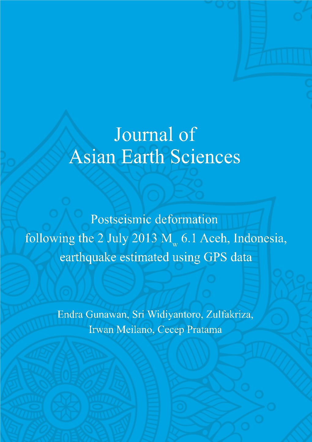 Postseismic-Deformation-Following-The-2-July-2013-Mw-6.1-Aceh-Indonesia-Earthquake