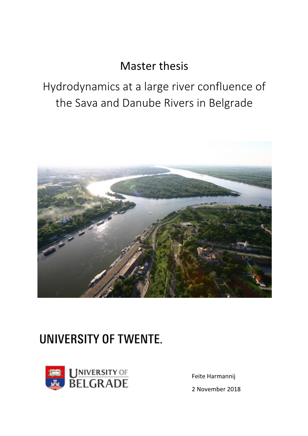 Hydrodynamics at a Large River Confluence of the Sava River And