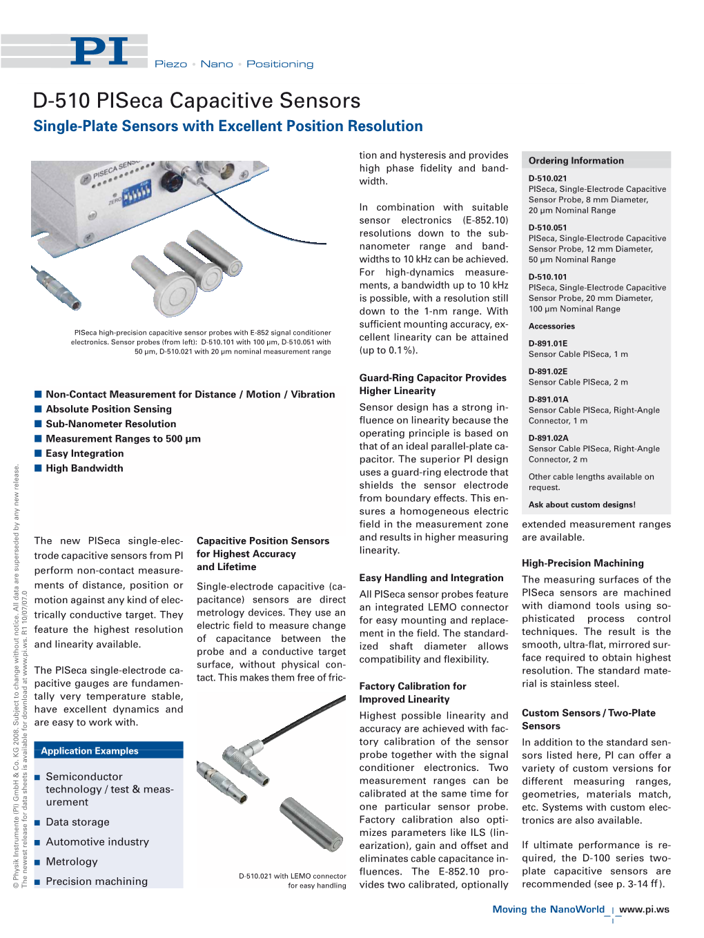 Sub-Nanometer Precision Measurement