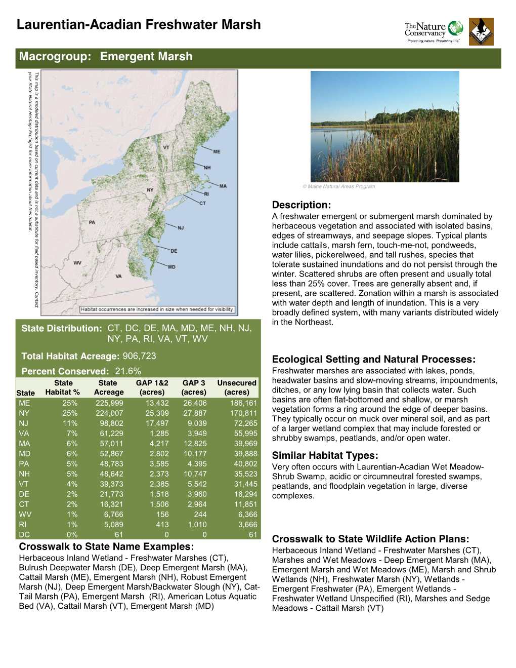 Laurentian-Acadian Freshwater Marsh