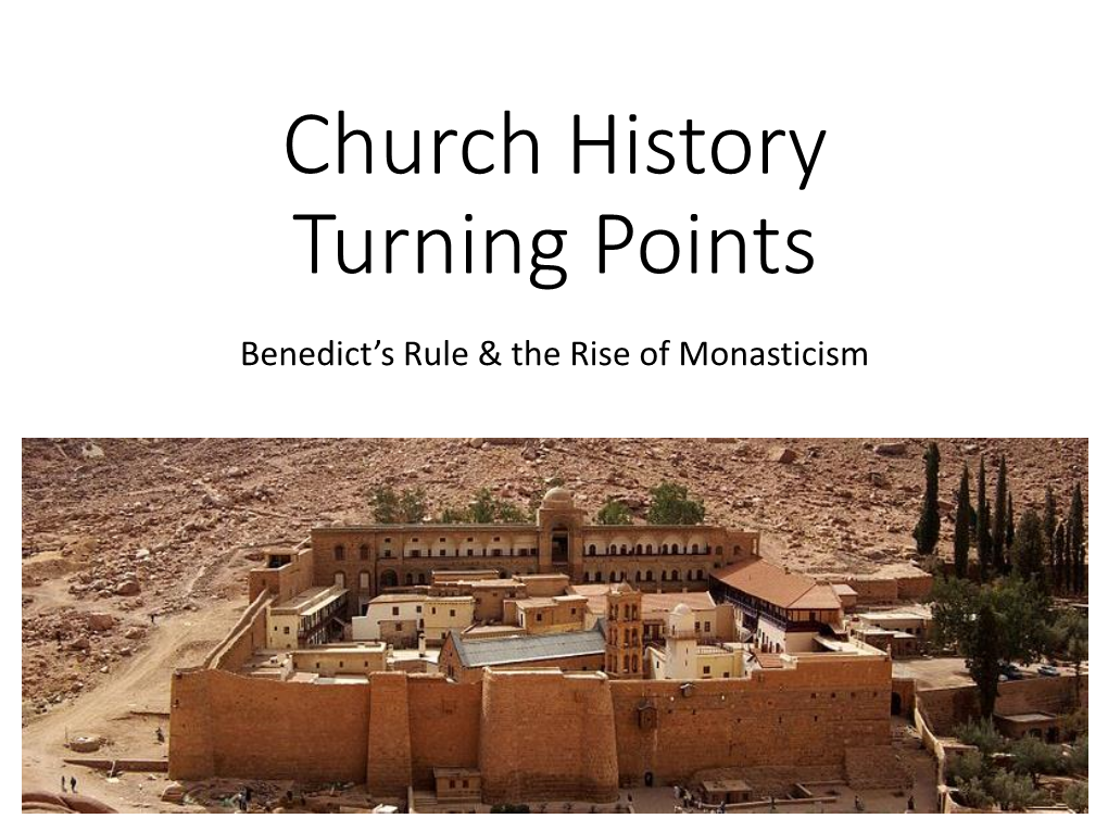 Church History Turning Points