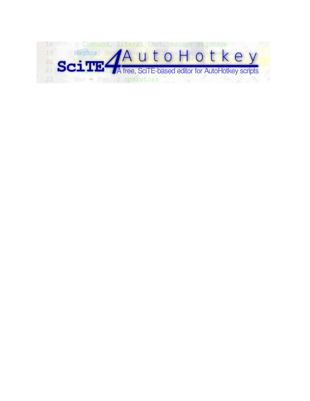 Scite4autohotkey Help