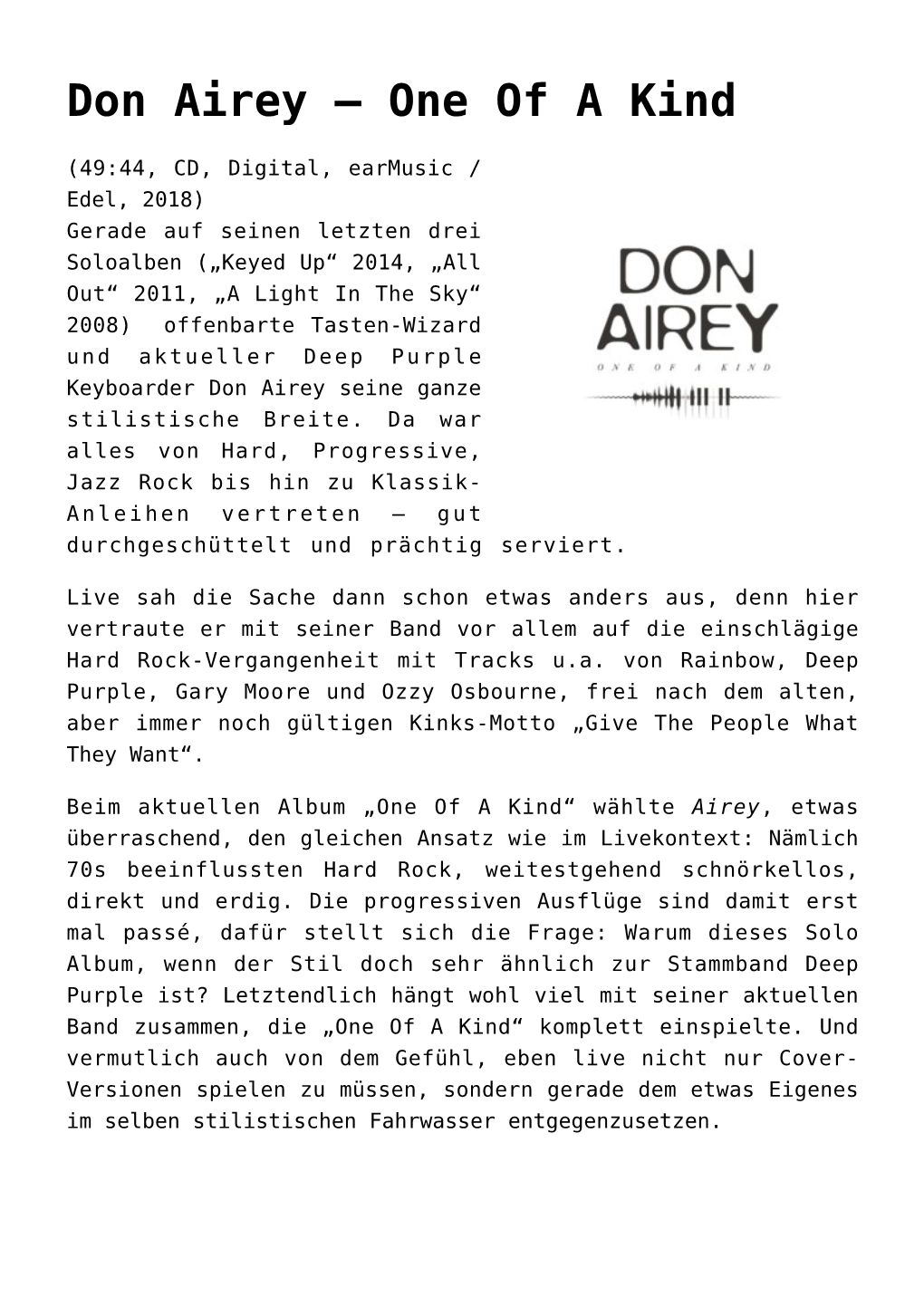 Don Airey –