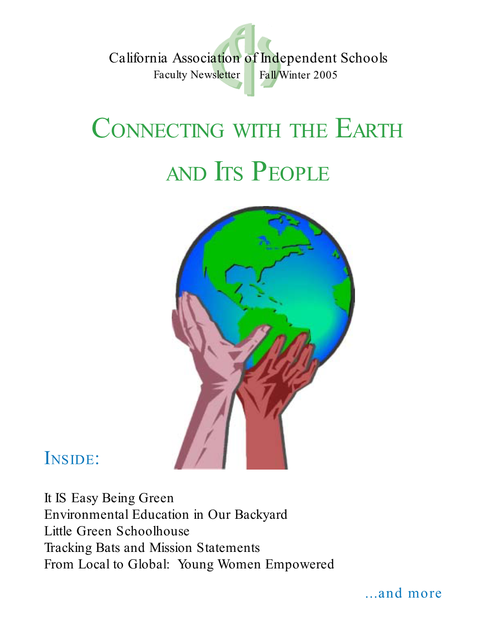 Connecting with the Earth and Its People