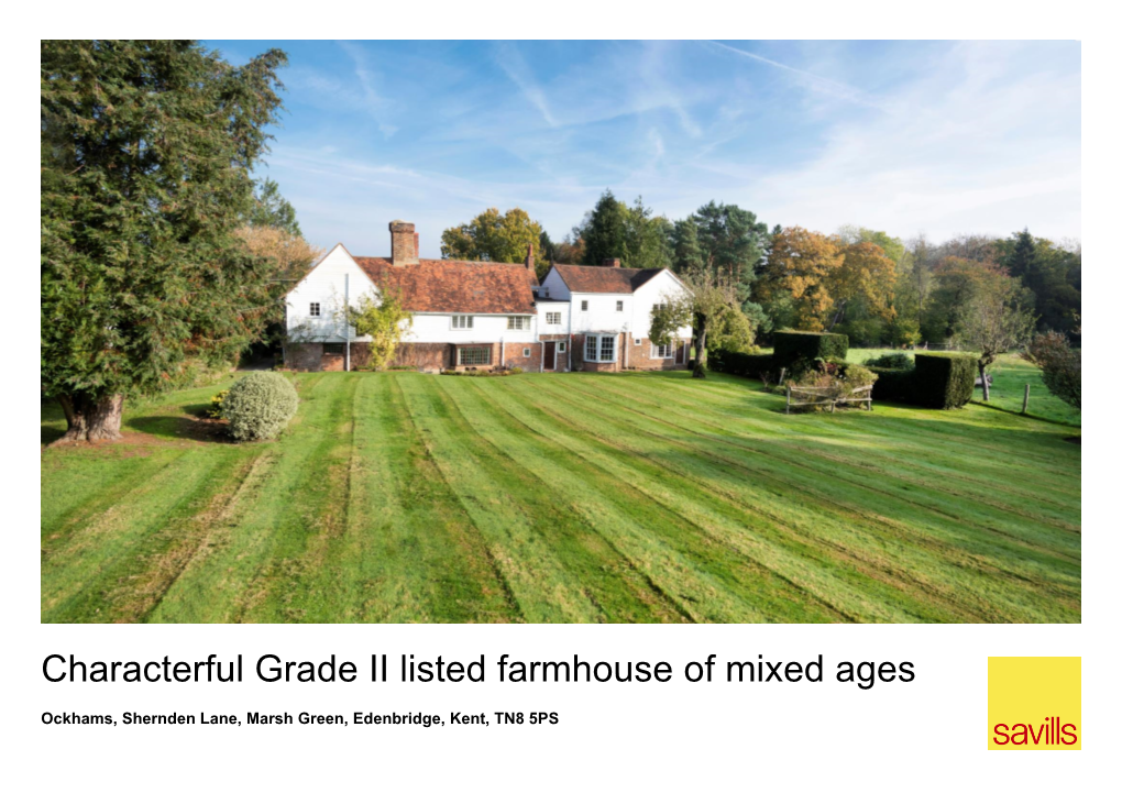 Characterful Grade II Listed Farmhouse of Mixed Ages Set Within a Glorious Rural Location with Countryside