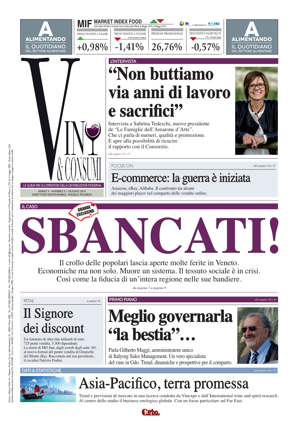 “Non Buttiamo Via Anni Di Lavoro E Sacrifici” Intervista a Sabrina Tedeschi, Nuovo Presidente De “Le Famiglie Dell’Amarone D’Arte”