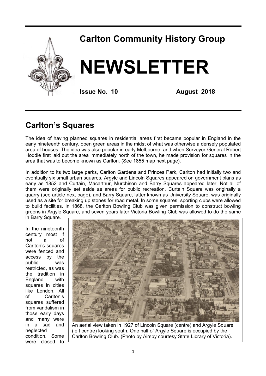 August 2018 Newsletter