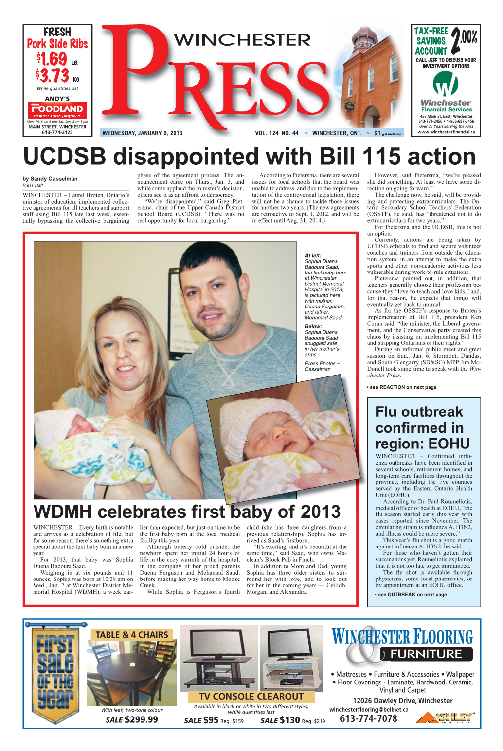 UCDSB Disappointed with Bill 115 Action Phase of the Agreement Process
