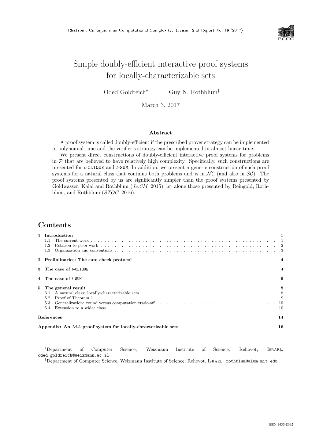 Simple Doubly-Efficient Interactive Proof Systems for Locally