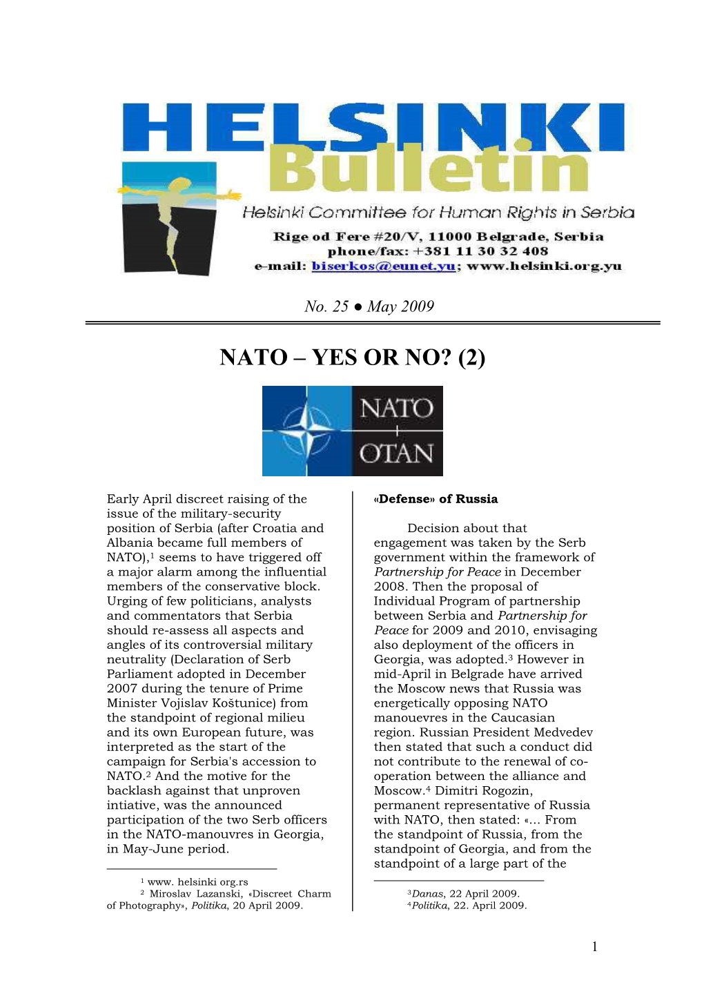 Nato – Yes Or No? (2)