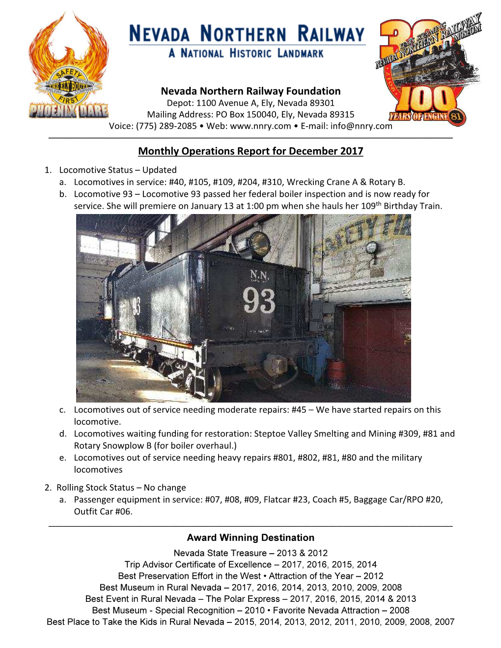 Nevada Northern Railway Foundation