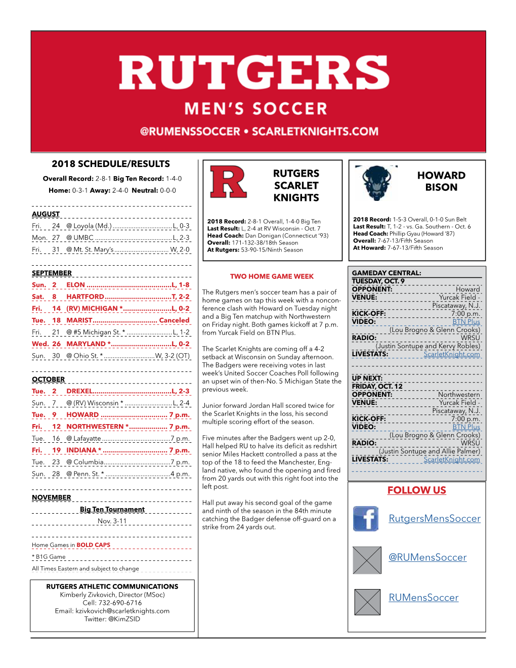 Rutgers Scarlet Knights Rutgers Media Policy