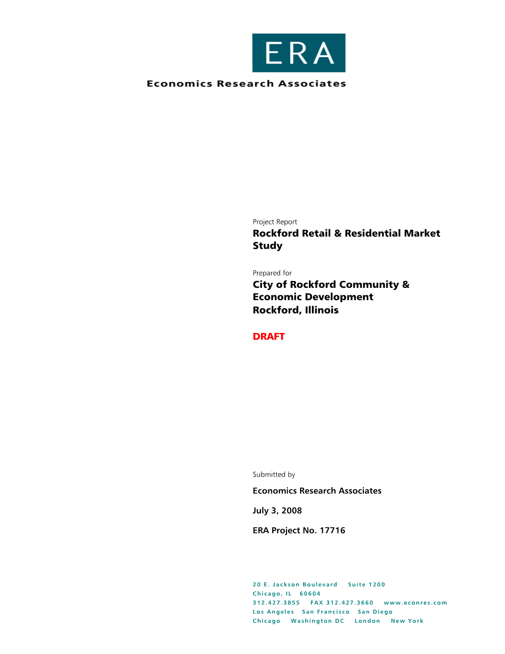 Rockford Retail & Residential Market Study