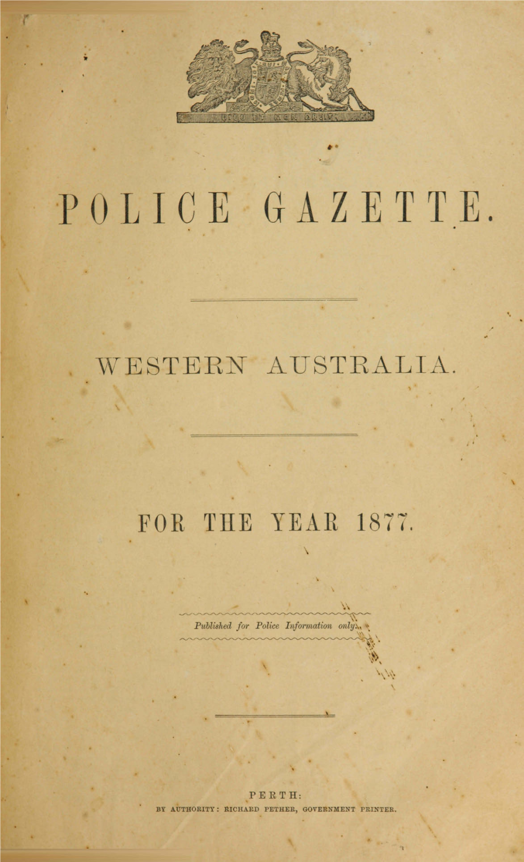 Police Gazette