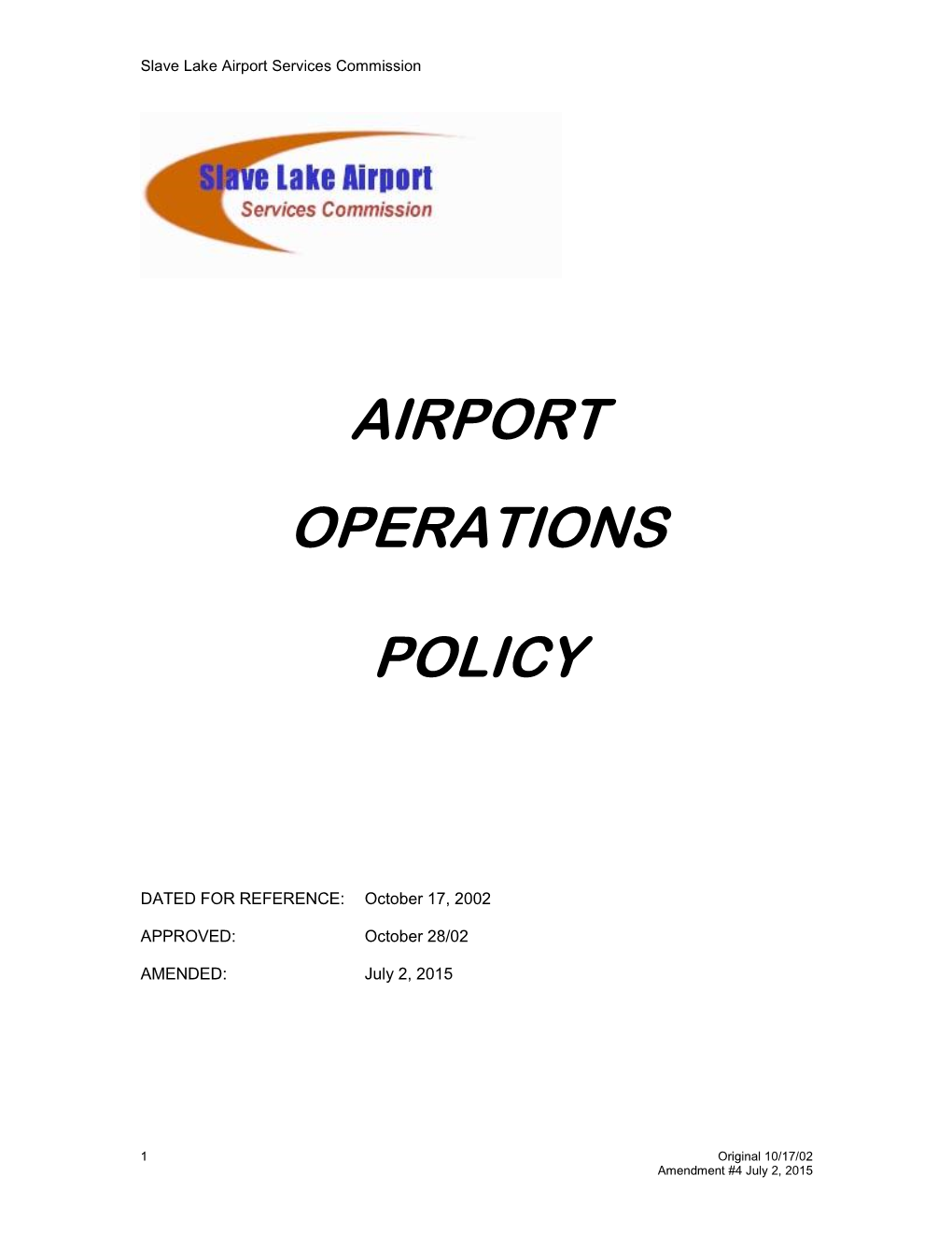 Slave Lake Airport Services Commission