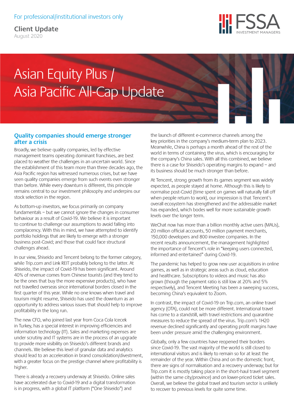 Asian Equity Plus / Asia Pacific All-Cap Update