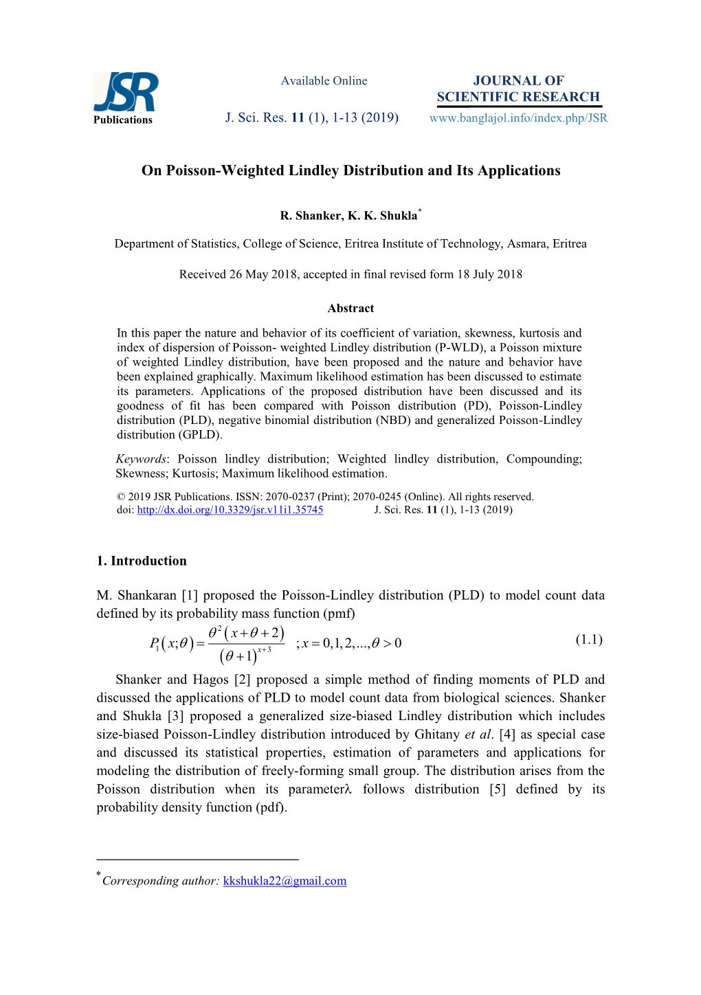 Nematic Van Der Waals Free Energy