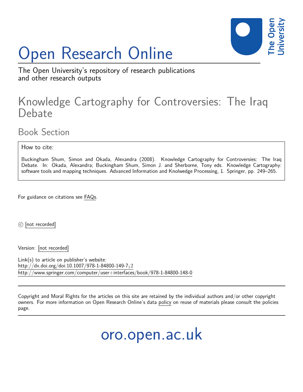 Open Research Online Oro.Open.Ac.Uk