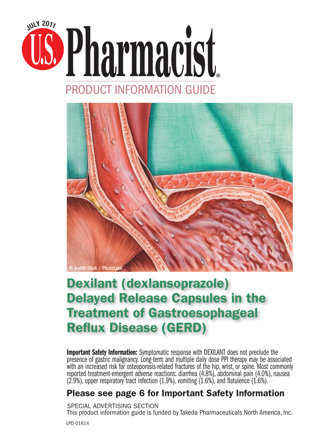 Dexilant (Dexlansoprazole) Delayed Release Capsules in the Treatment of Gastroesophageal Reflux Disease (GERD)