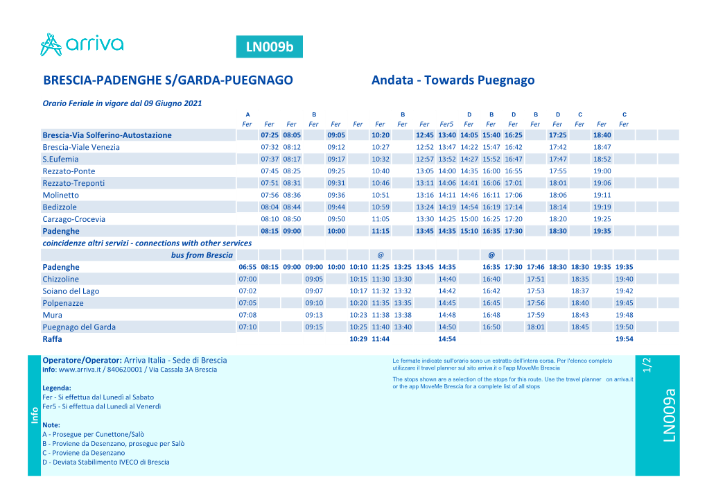 Ln009b Brescia-Padenghe-Puegnago.Xlsx