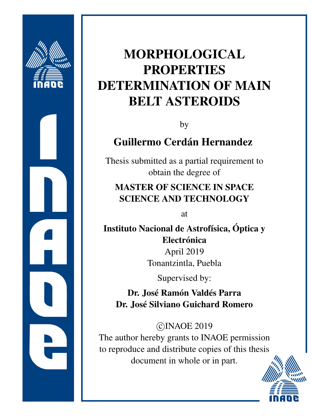 Morphological Properties Determination of Main Belt Asteroids