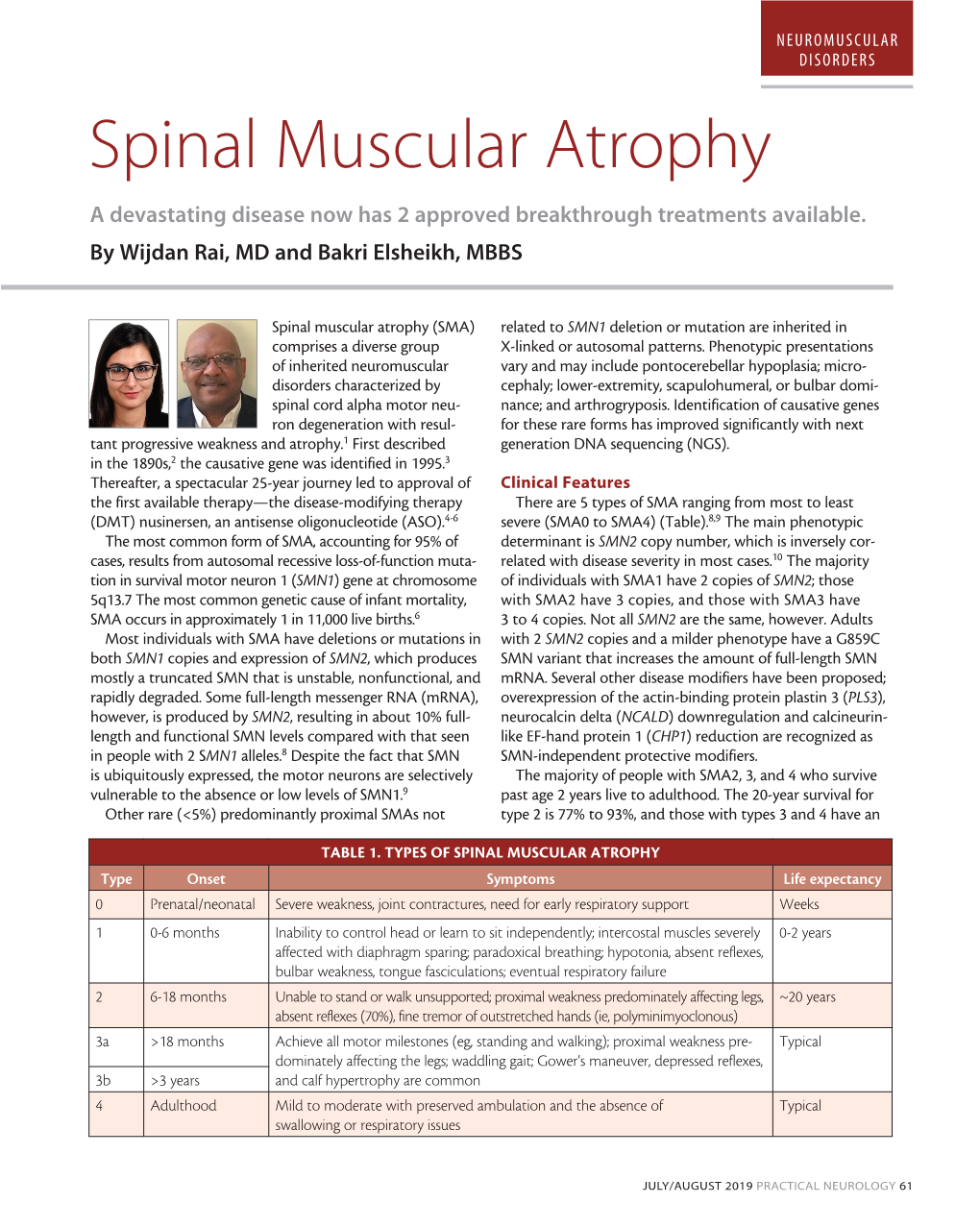 Spinal Muscular Atrophy a Devastating Disease Now Has 2 Approved Breakthrough Treatments Available