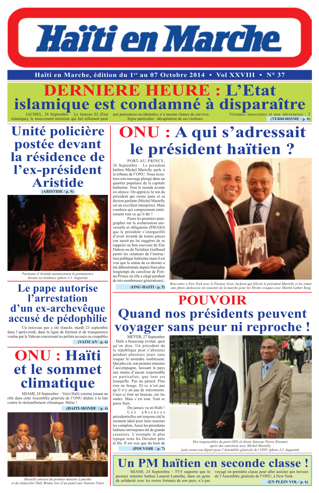 A Qui S'adressait Le Président Haïtien