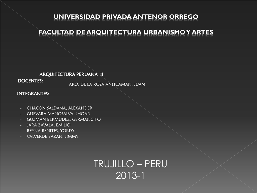 Trujillo – Peru 2013-1