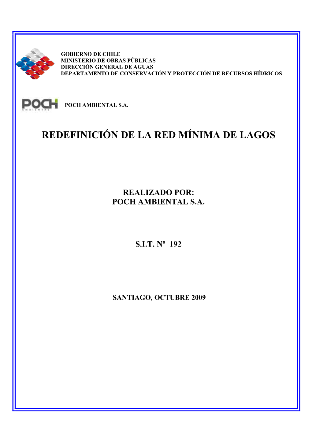 Redefinición De La Red Mínima De Lagos