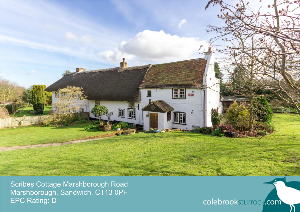 Scribes Cottage Marshborough Road Marshborough, Sandwich, CT13 0PF EPC Rating: D