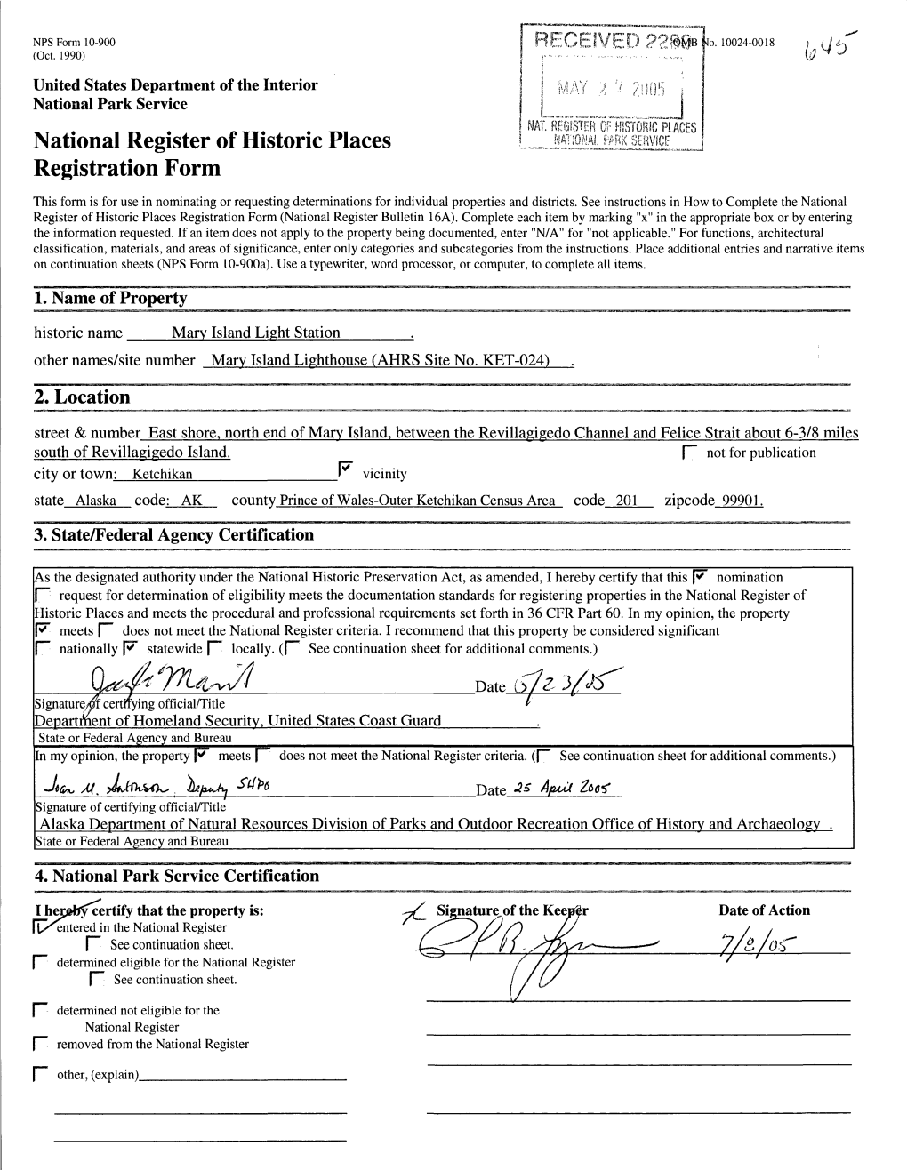 National Register of Historic Places Continuation Sheet