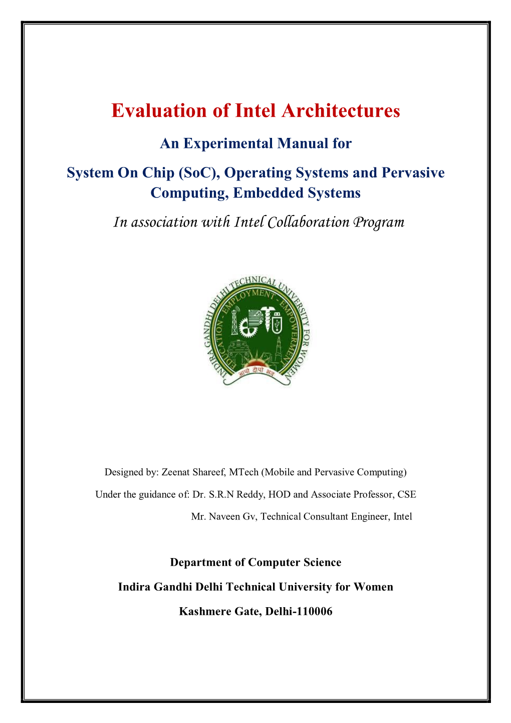 Lab Manual Intel Edison