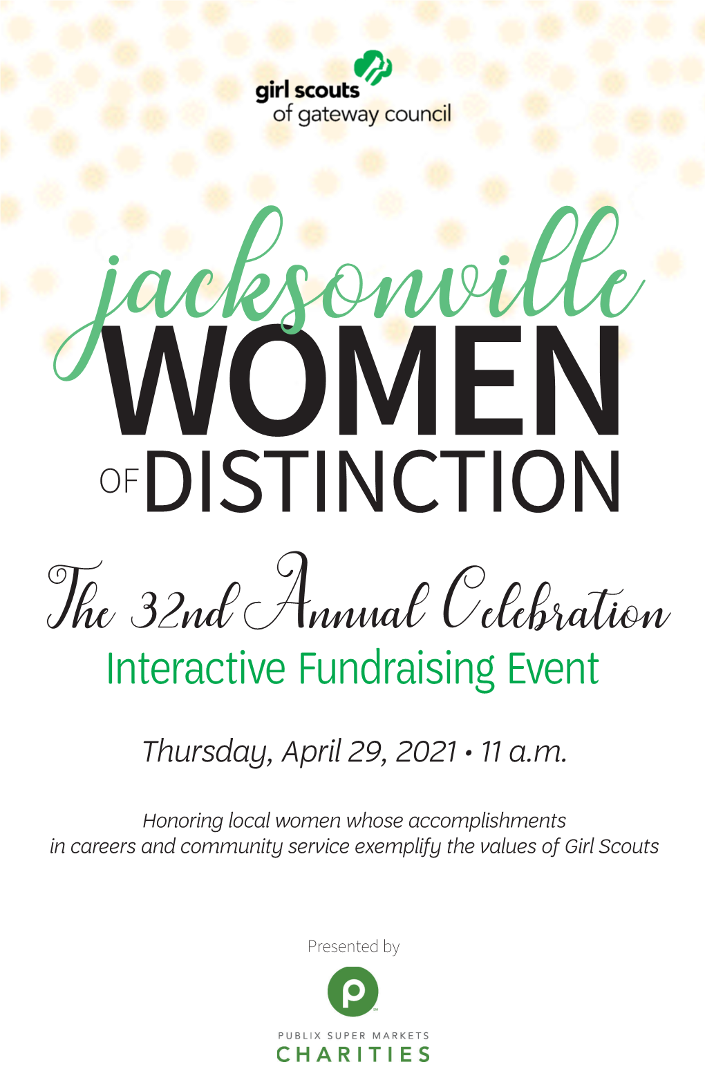 Jenny Vipperman for Being Named One of This Year’S Girl Scouts of Gateway Council’S 2021 Women of Distinction