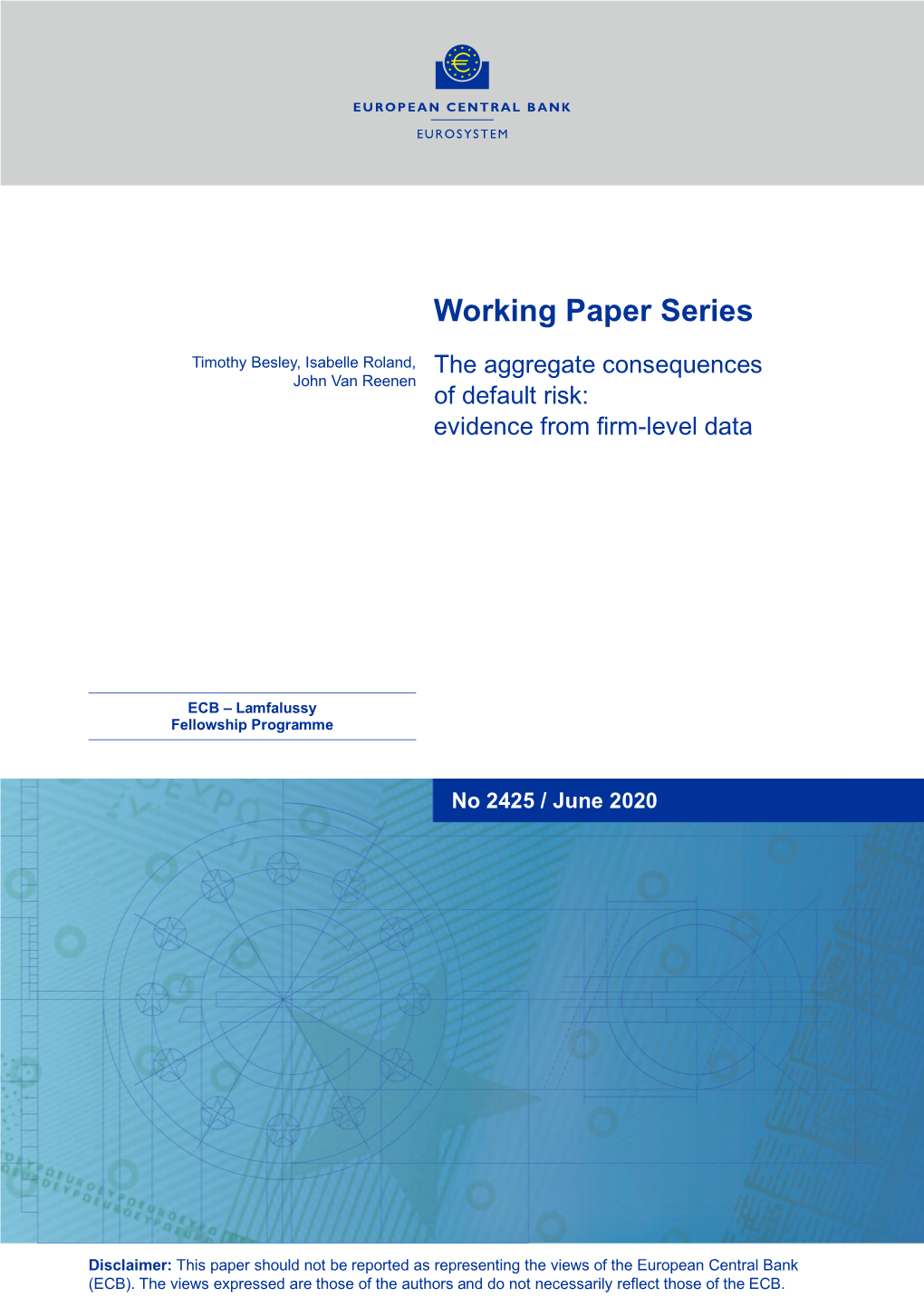 The Aggregate Consequences of Default Risk