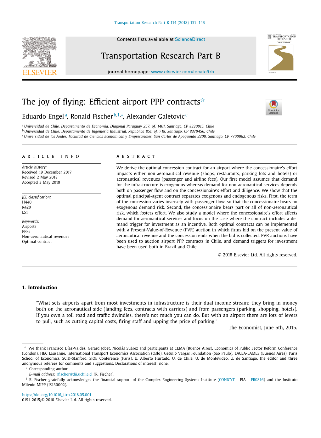 Efficient Airport PPP Contracts