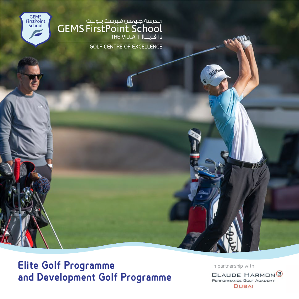 Elite Golf Programme and Development Golf Programme