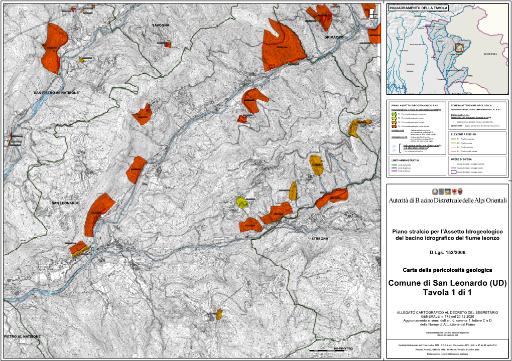 Comune Di San Leonardo (UD) Tavola 1 Di 1