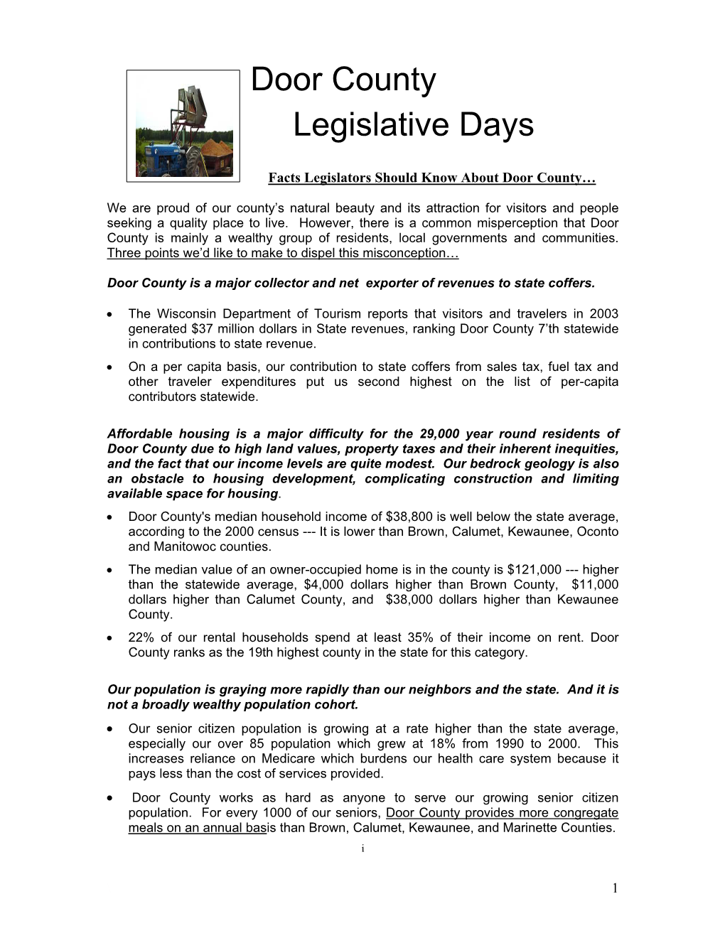 Legislative Agenda