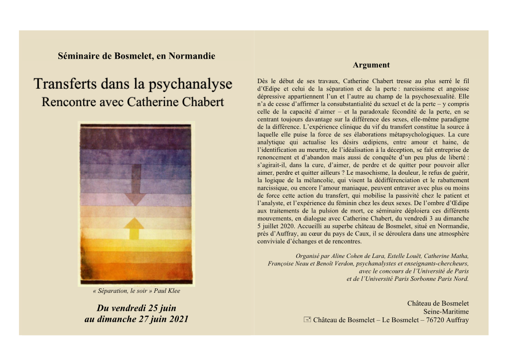 Transferts Dans La Psychanalyse