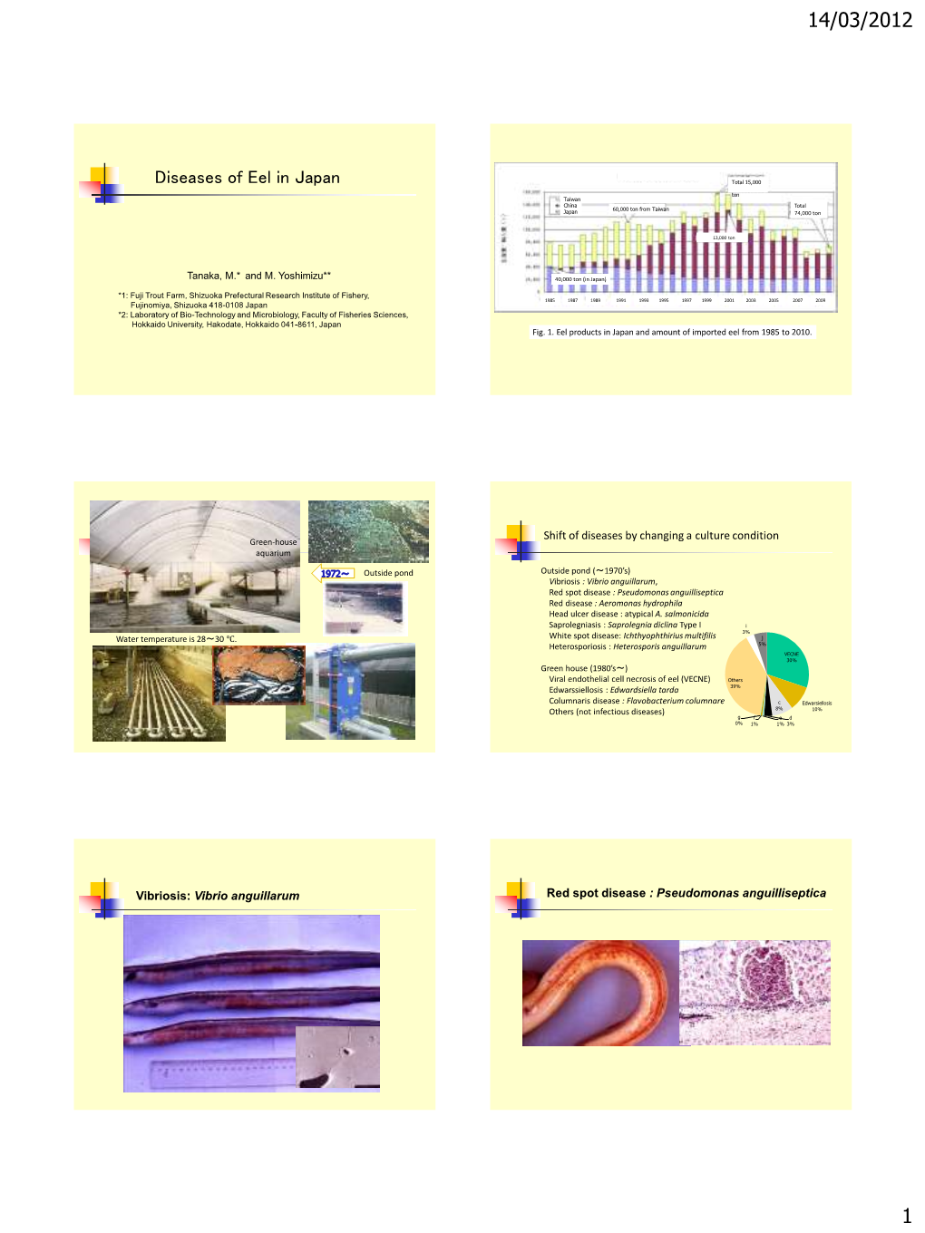 Diseases of Eel in Japan Total 15,000