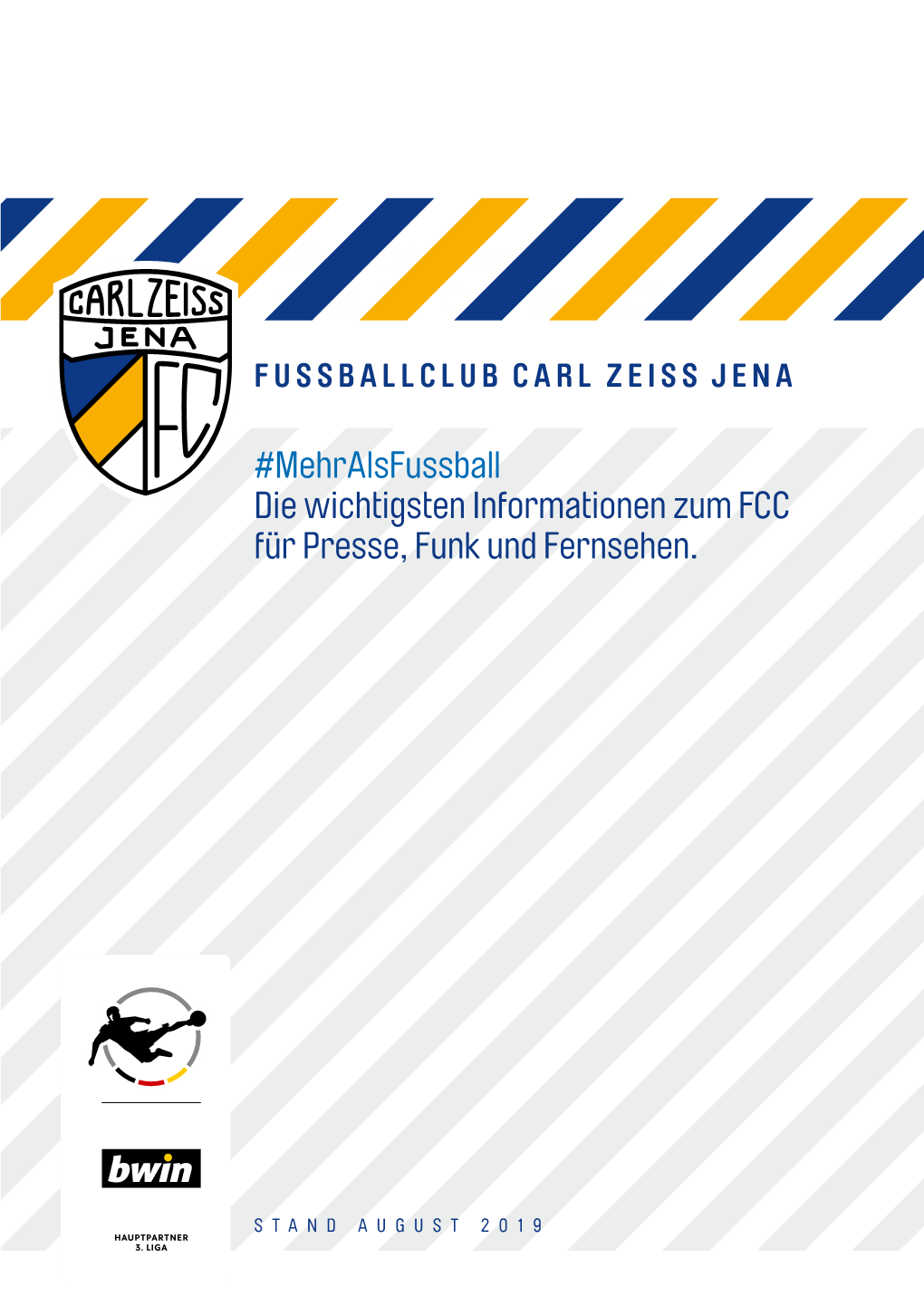 FC Carl Zeiss Jena Fußball. Verrückt. Seit 1903