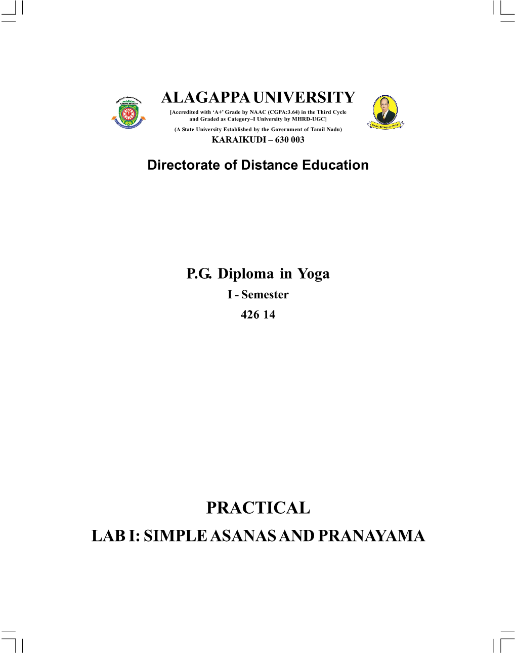 PRACTICAL LAB I: SIMPLE ASANAS and PRANAYAMA Reviewer