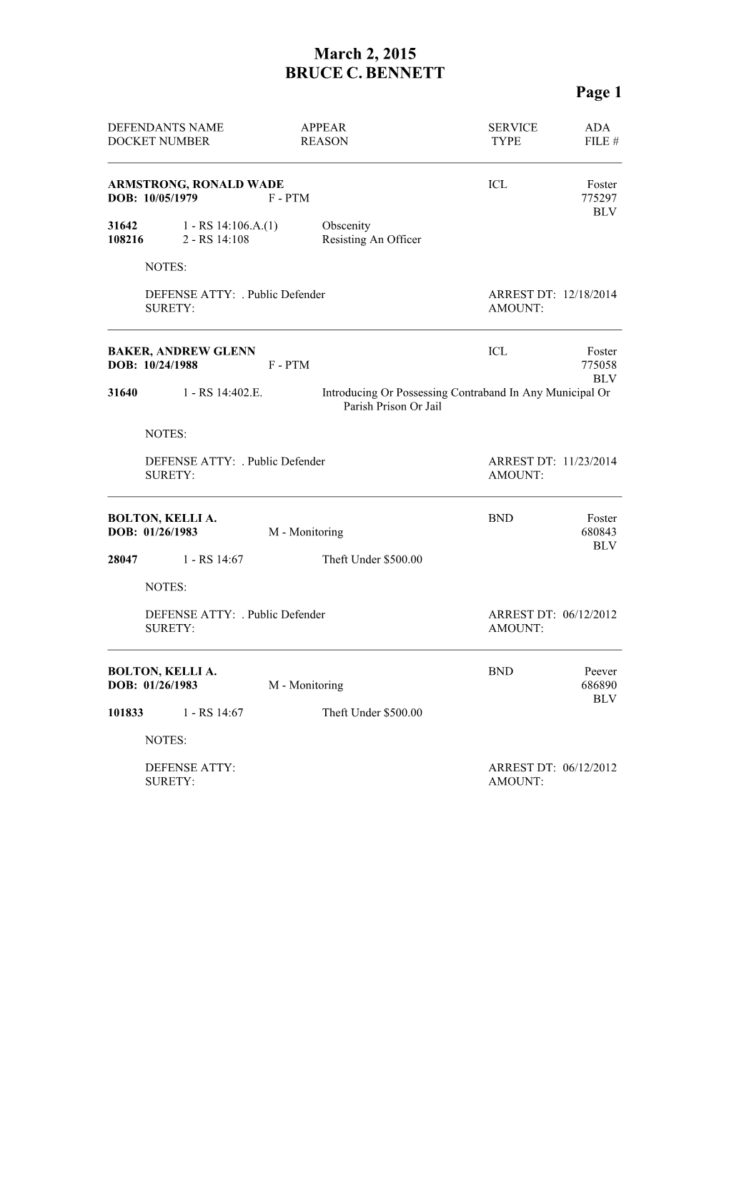 Defendants Name Appear Service Ada s25