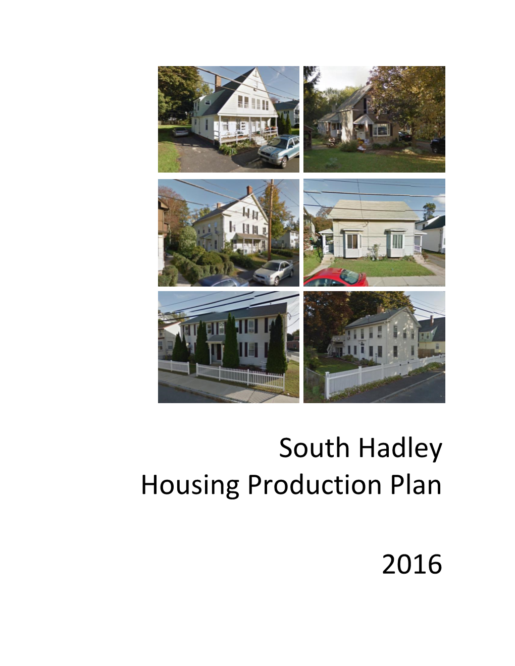 South Hadley Housing Production Plan