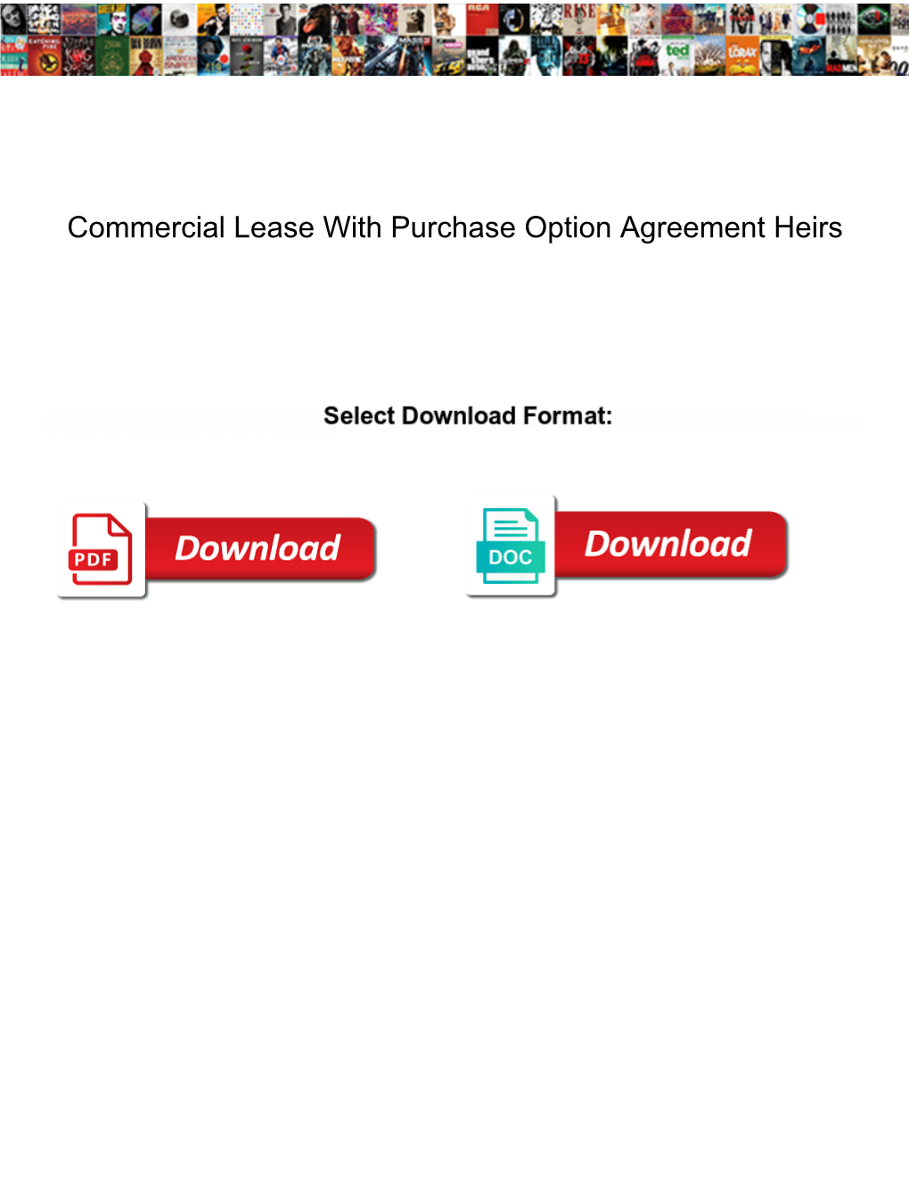 Commercial Lease with Purchase Option Agreement Heirs