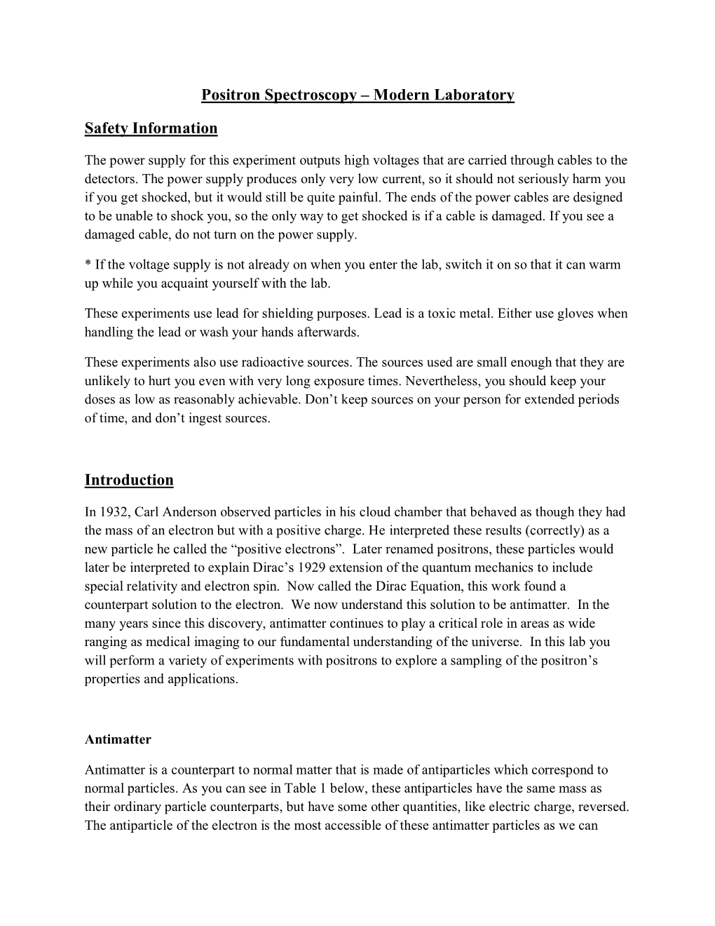 Positron Spectroscopy – Modern Laboratory