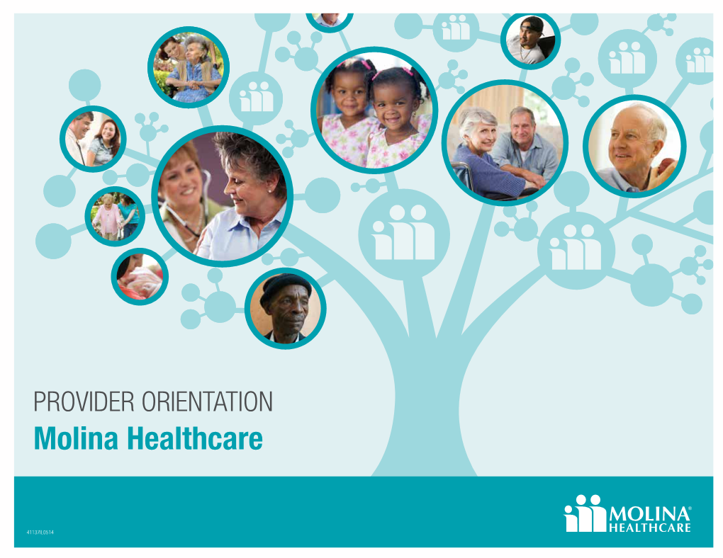 Provider Orientation Molina Healthcare