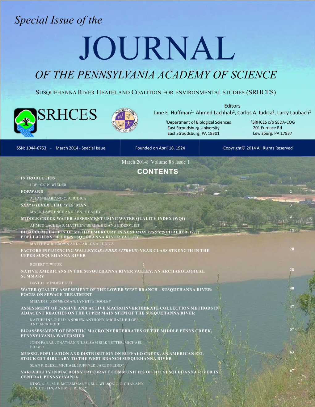 Journal of the Pennsylvania Academy of Science