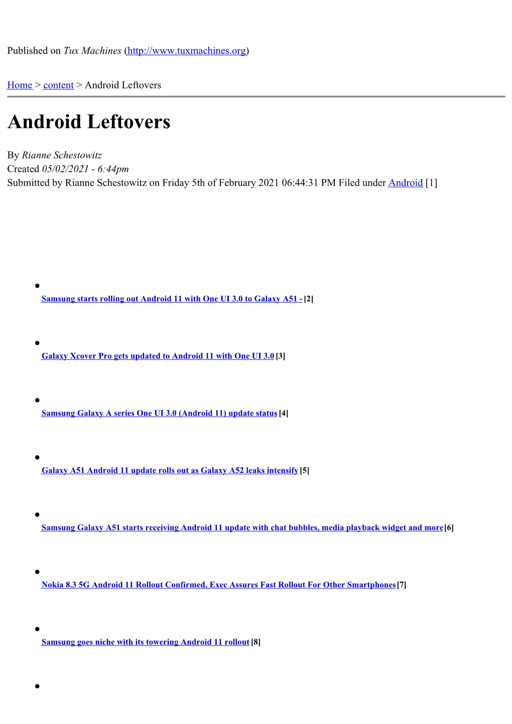 Android Leftovers